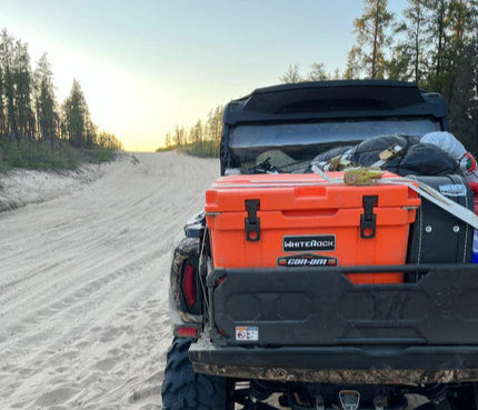 You saw our gear at the beach or camp?