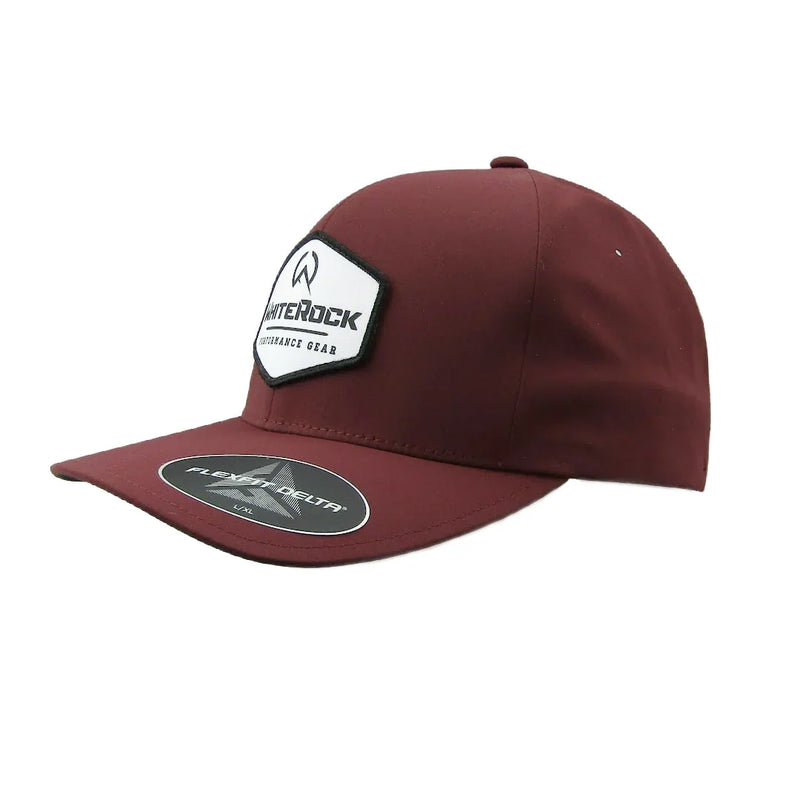 Load image into Gallery viewer, Red Flexfit cap with Winterock Performance Gear logo patch on front
